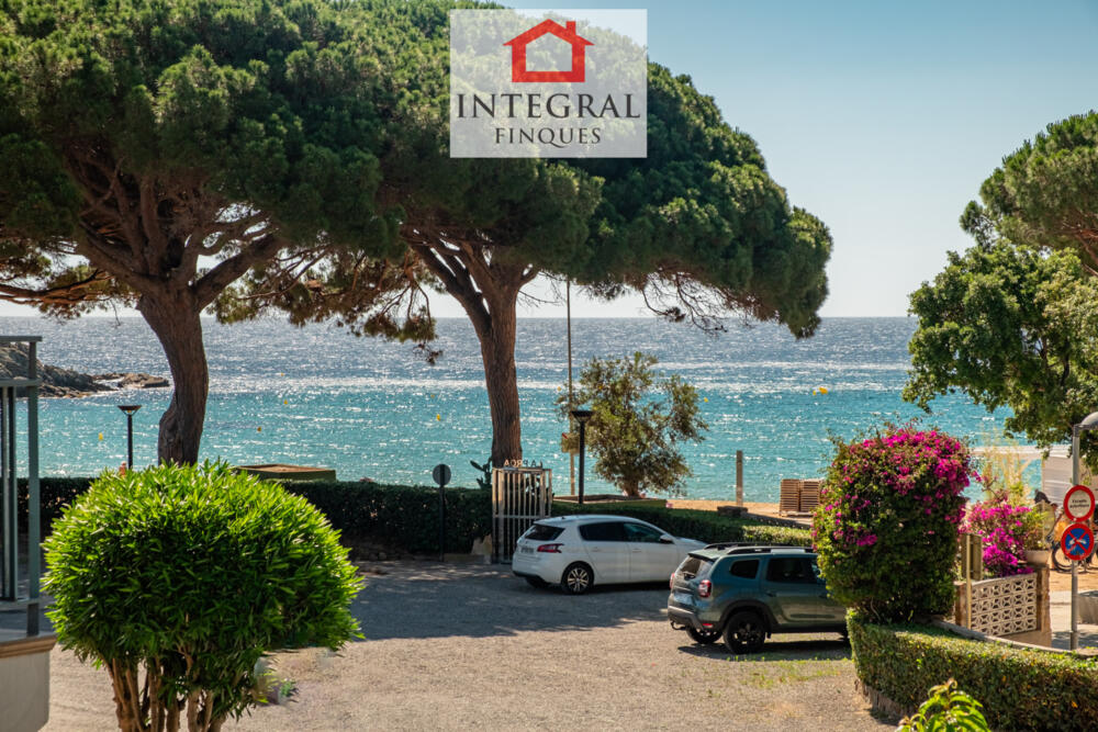 Increïbles vistes a la platja de la Fosca.