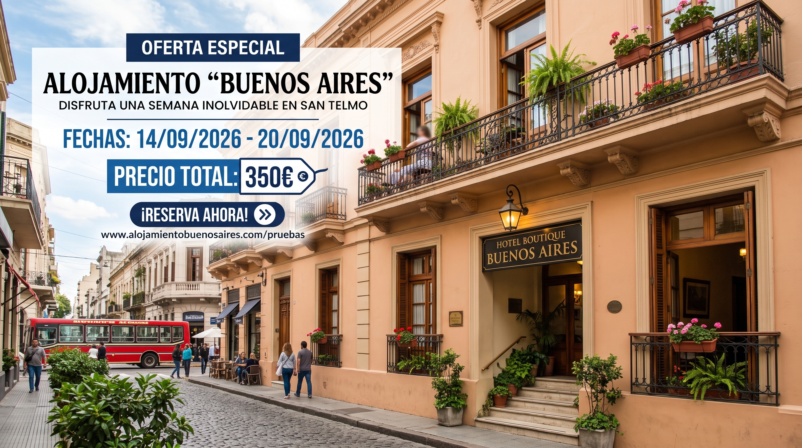 ¡Escápate a San Telmo! Una semana en Buenos Aires por solo 350€ ¡Escápate a San Telmo! Una semana en Buenos Aires por solo 350€
