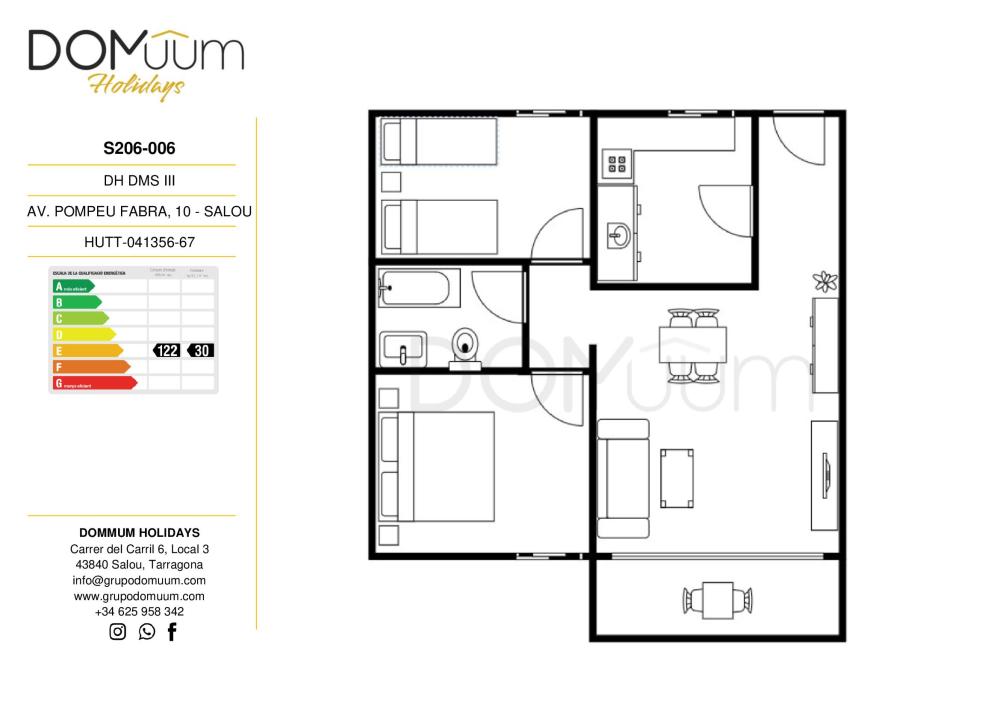 S206-006 DH - DMS III Apartamento Turística Salou