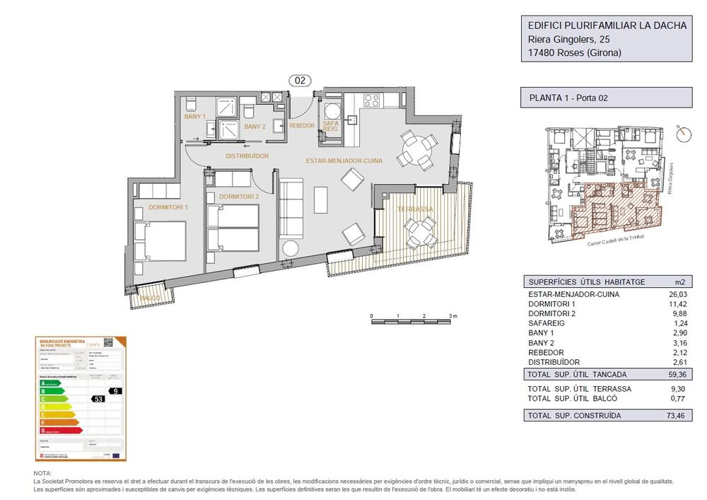 ONRG-0100 PROMOCIO RIERA GINJOLERS Apartamento Centre Roses