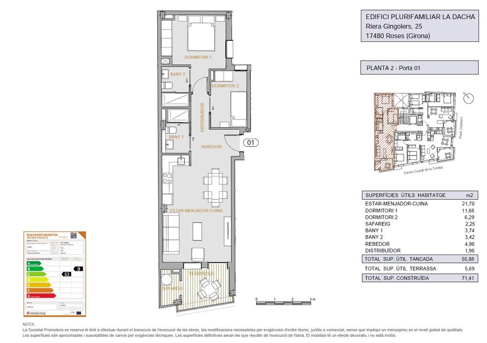 ONRG-0100 PROMOCIO RIERA GINJOLERS Apartamento Centre Roses