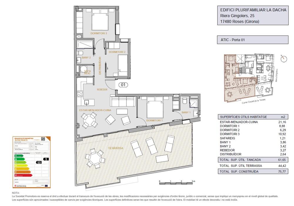 ONRG-0100 PROMOCIO RIERA GINJOLERS Apartamento Centre Roses