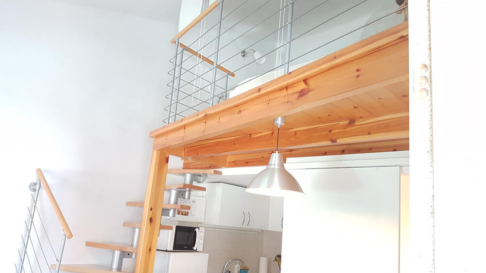 Treppe zum zweiten Stock