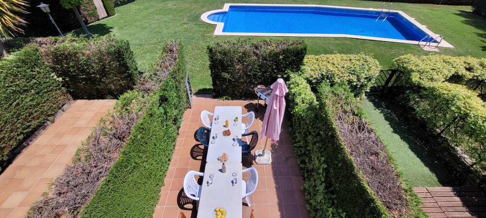 View of the community pool from the first floor