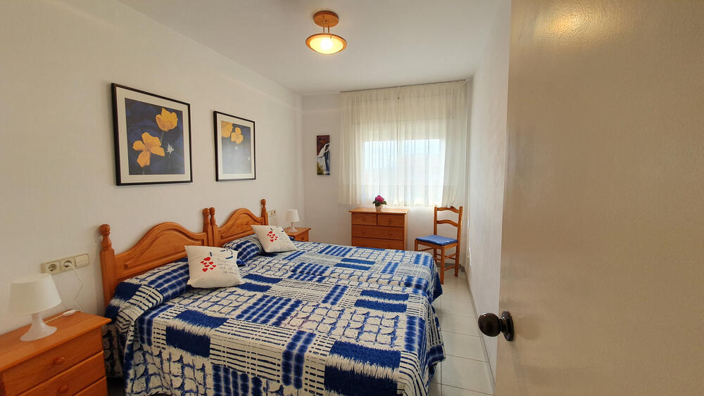 Schlafzimmer mit Doppelbett