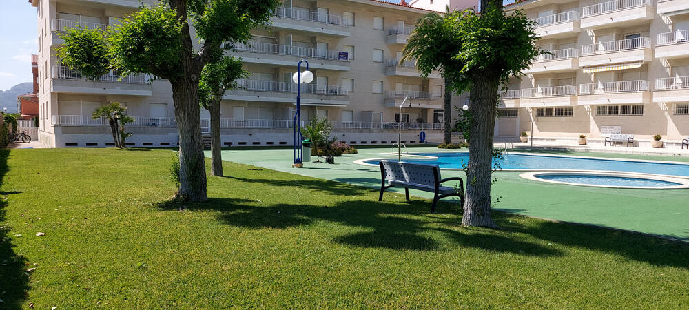Blick auf den Gemeinschaftspool